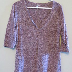Firefly Casual Purple 3/4 Sleeve Shirt - Size M